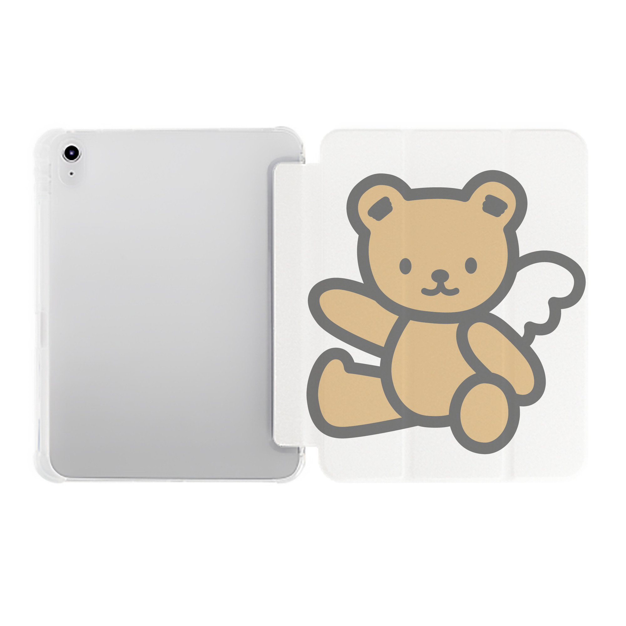 （画像用） Hello Kitty ハローキティ IPad ケース ペン収納付き 三つ折りスタンド PUレザー×シリコン 対応機種9.5/10.5/10.9インチ